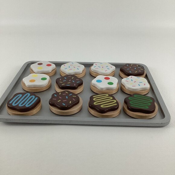 Melissa & Doug Slice And Bake Wooden Cookie Set Pretend Play Kitchen Learning - Picture 6 of 6